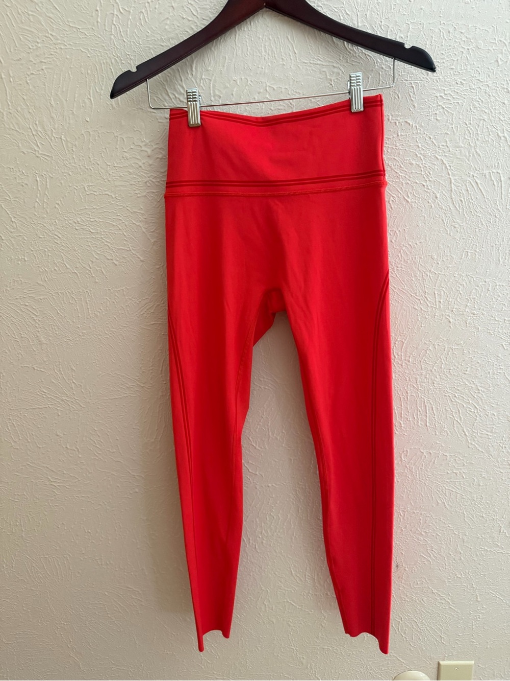 OFFLINE By Aerie Goals Velvet Trim Leggings Women’s Medium Red High Waist